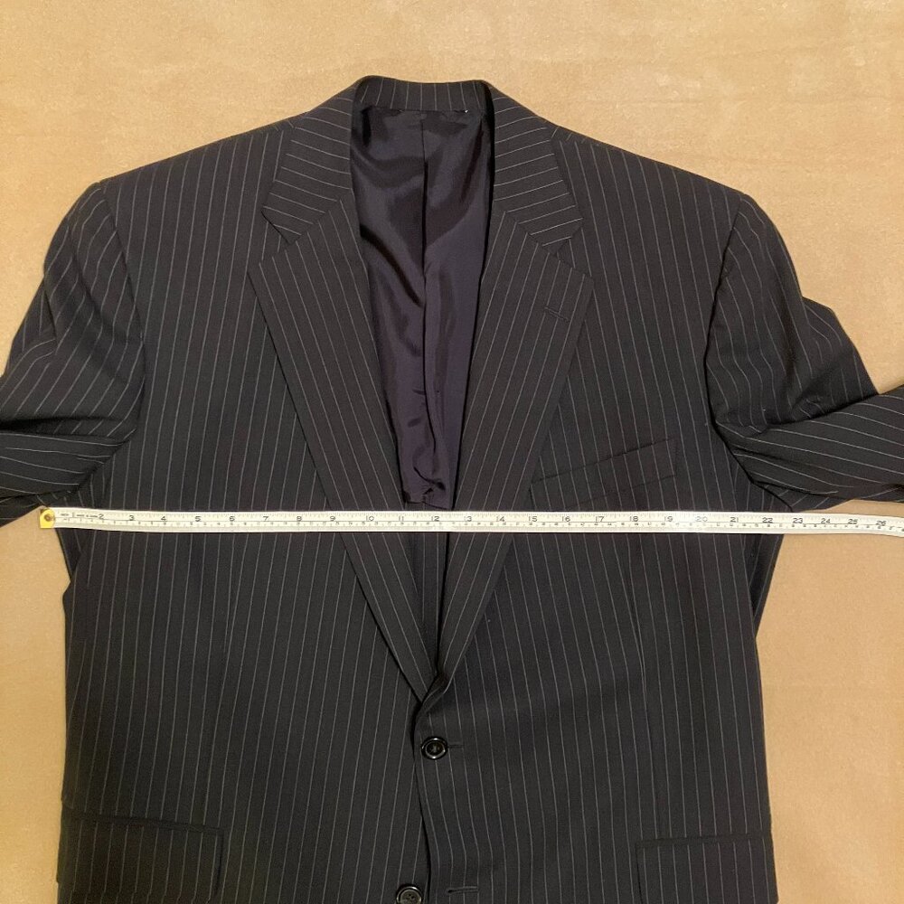 Brooks Brothers Navy Blue Pinstripe Suit - Size: 45R - Picture 7 of 16